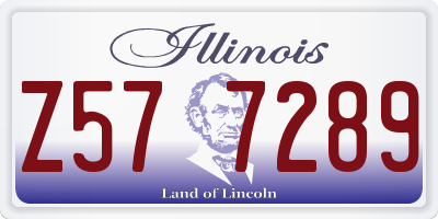 IL license plate Z577289