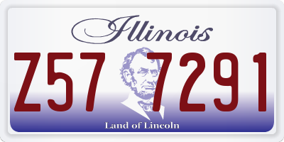 IL license plate Z577291
