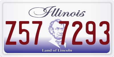 IL license plate Z577293