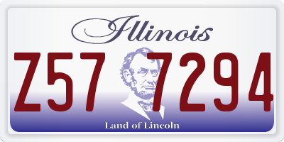 IL license plate Z577294