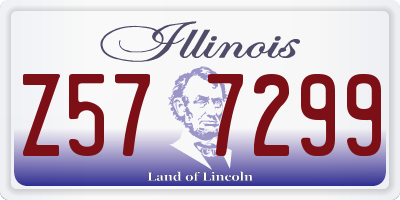 IL license plate Z577299