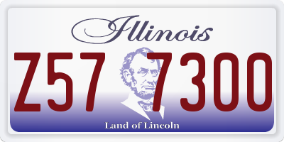 IL license plate Z577300