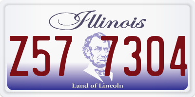 IL license plate Z577304