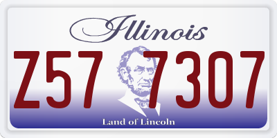 IL license plate Z577307