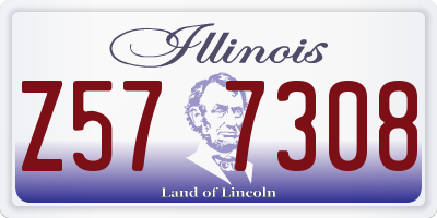 IL license plate Z577308