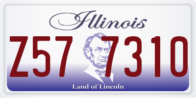 IL license plate Z577310