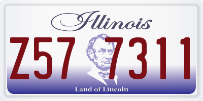 IL license plate Z577311
