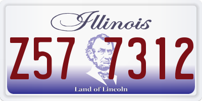 IL license plate Z577312