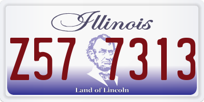 IL license plate Z577313