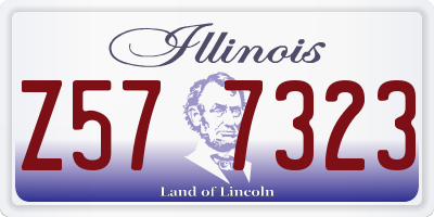 IL license plate Z577323
