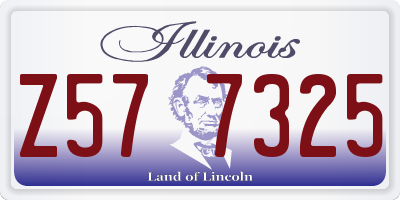 IL license plate Z577325