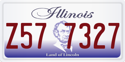 IL license plate Z577327