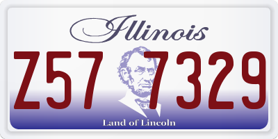 IL license plate Z577329