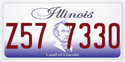 IL license plate Z577330