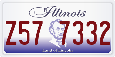 IL license plate Z577332