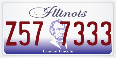 IL license plate Z577333