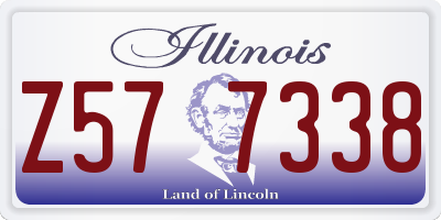 IL license plate Z577338