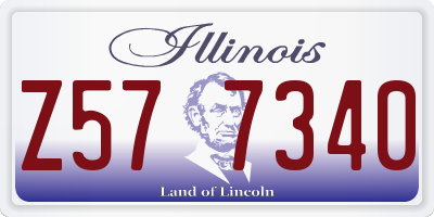 IL license plate Z577340
