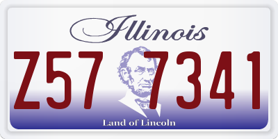 IL license plate Z577341