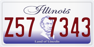 IL license plate Z577343