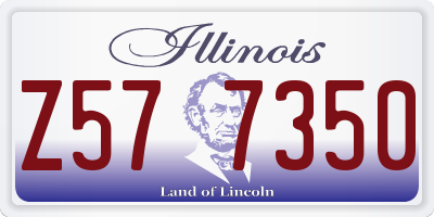 IL license plate Z577350
