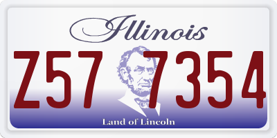 IL license plate Z577354