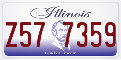 IL license plate Z577359