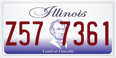 IL license plate Z577361