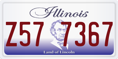 IL license plate Z577367