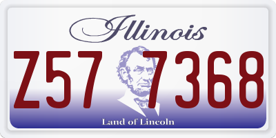 IL license plate Z577368