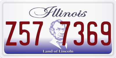 IL license plate Z577369