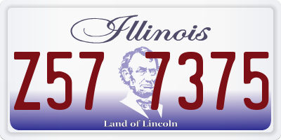 IL license plate Z577375