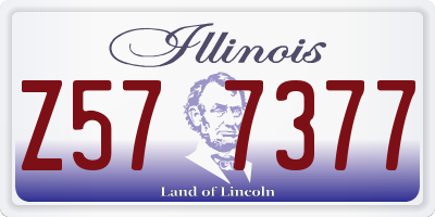 IL license plate Z577377