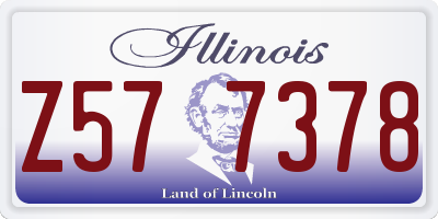 IL license plate Z577378