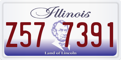 IL license plate Z577391