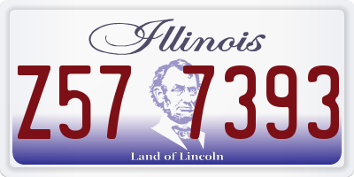 IL license plate Z577393