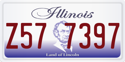 IL license plate Z577397
