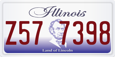 IL license plate Z577398