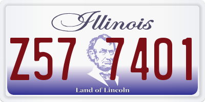 IL license plate Z577401