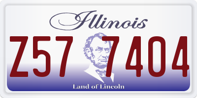 IL license plate Z577404