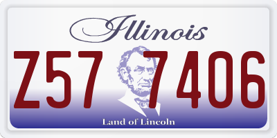 IL license plate Z577406