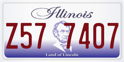 IL license plate Z577407