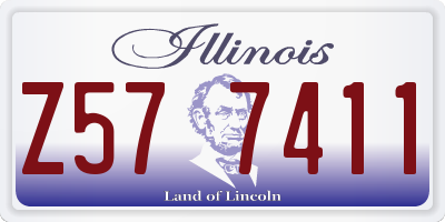 IL license plate Z577411