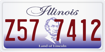 IL license plate Z577412
