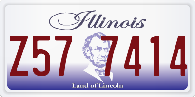 IL license plate Z577414