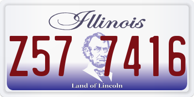 IL license plate Z577416