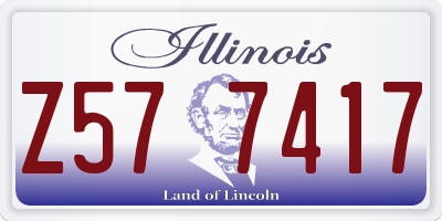 IL license plate Z577417