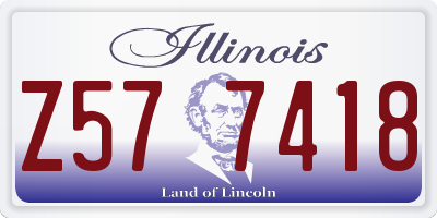 IL license plate Z577418