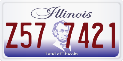 IL license plate Z577421