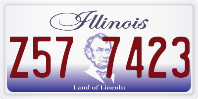 IL license plate Z577423